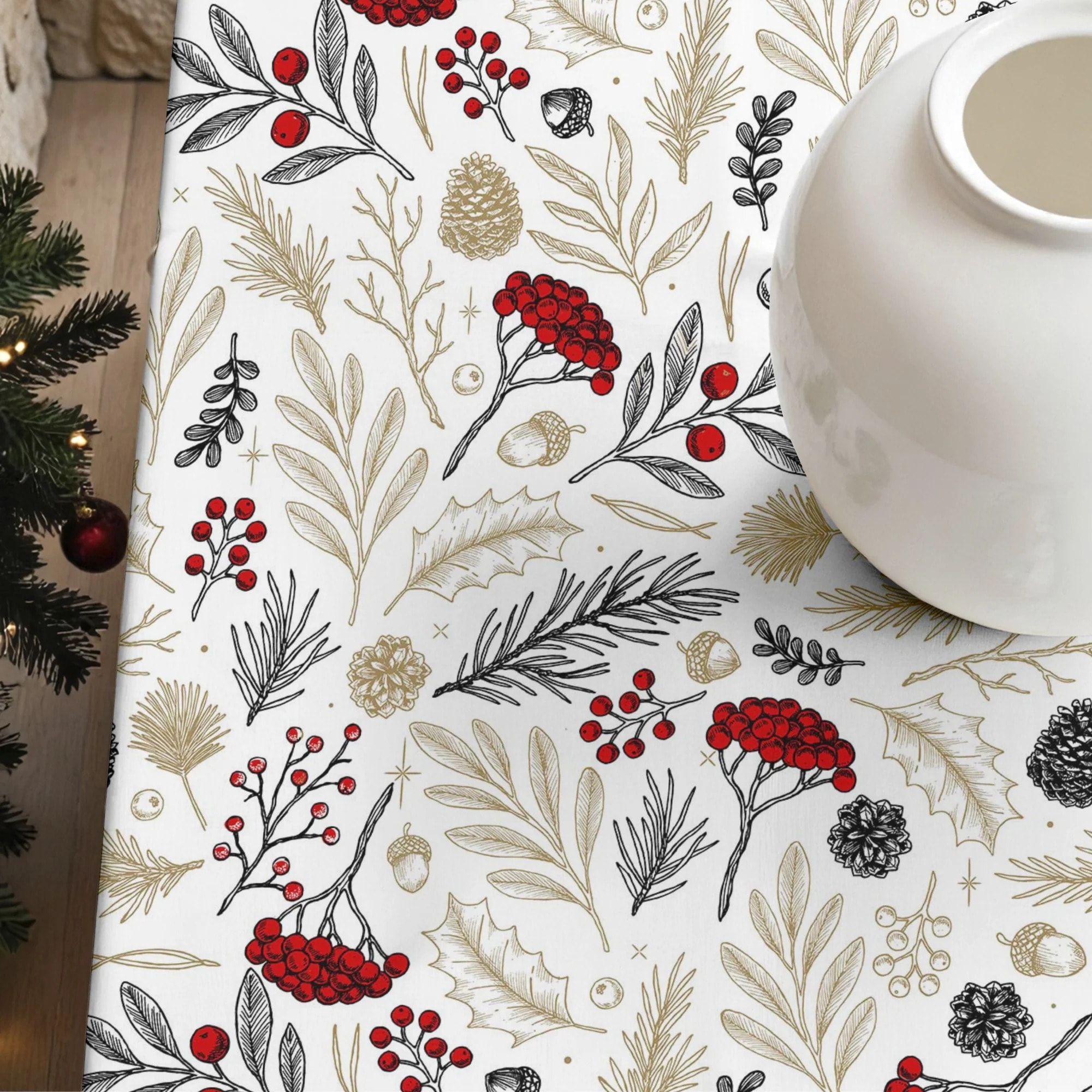 Nappe en résine Anti-tâches Merry Christmas 34
