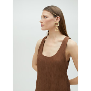Vestito midi con spalline