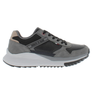 Armata di Mare Scarpe Uomo Sneakers Casual Stringate con Soletta Rimovibile in Memory Foam AMU W24N624 Grey Black