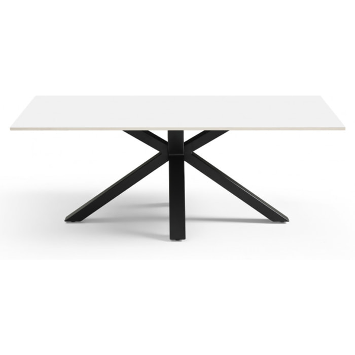 Table basse en céramique 120x60cm blanc pure - UNIK