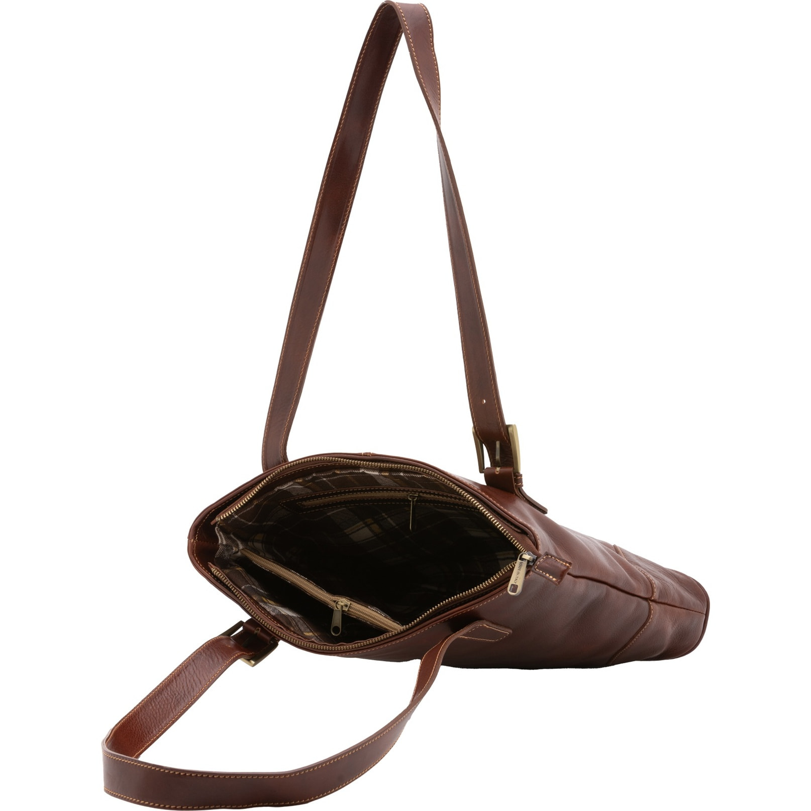 Borsa a spalla da donna - Modello False - 100% pelle - 33.0 x 35.0 x 8.0 cm