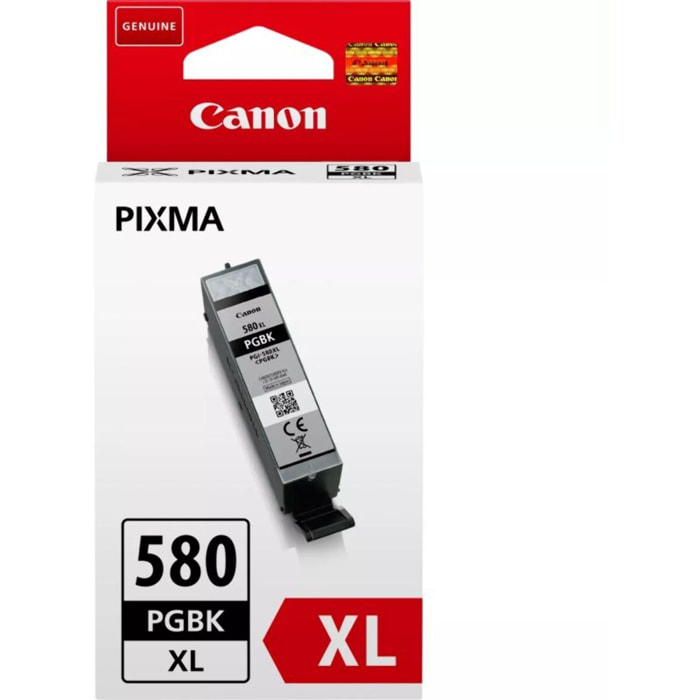 Cartouche d'encre CANON Originale PGI-580 XL Noire Pigmentée Haute Capacité - 2024C001
