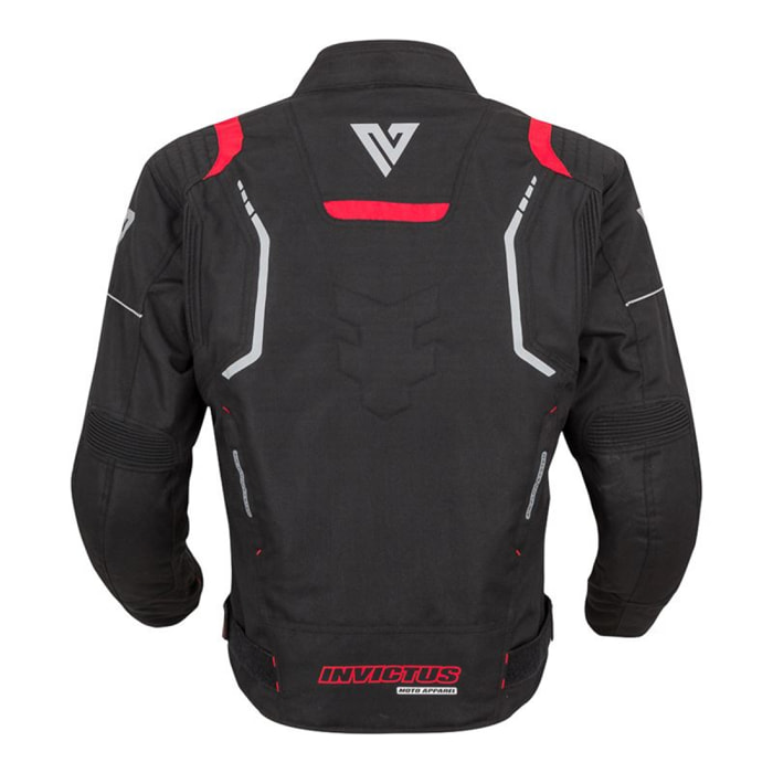 CHAQUETA DE MOTO INVICTUS ARES COLOR ROJO TALLA 3XL