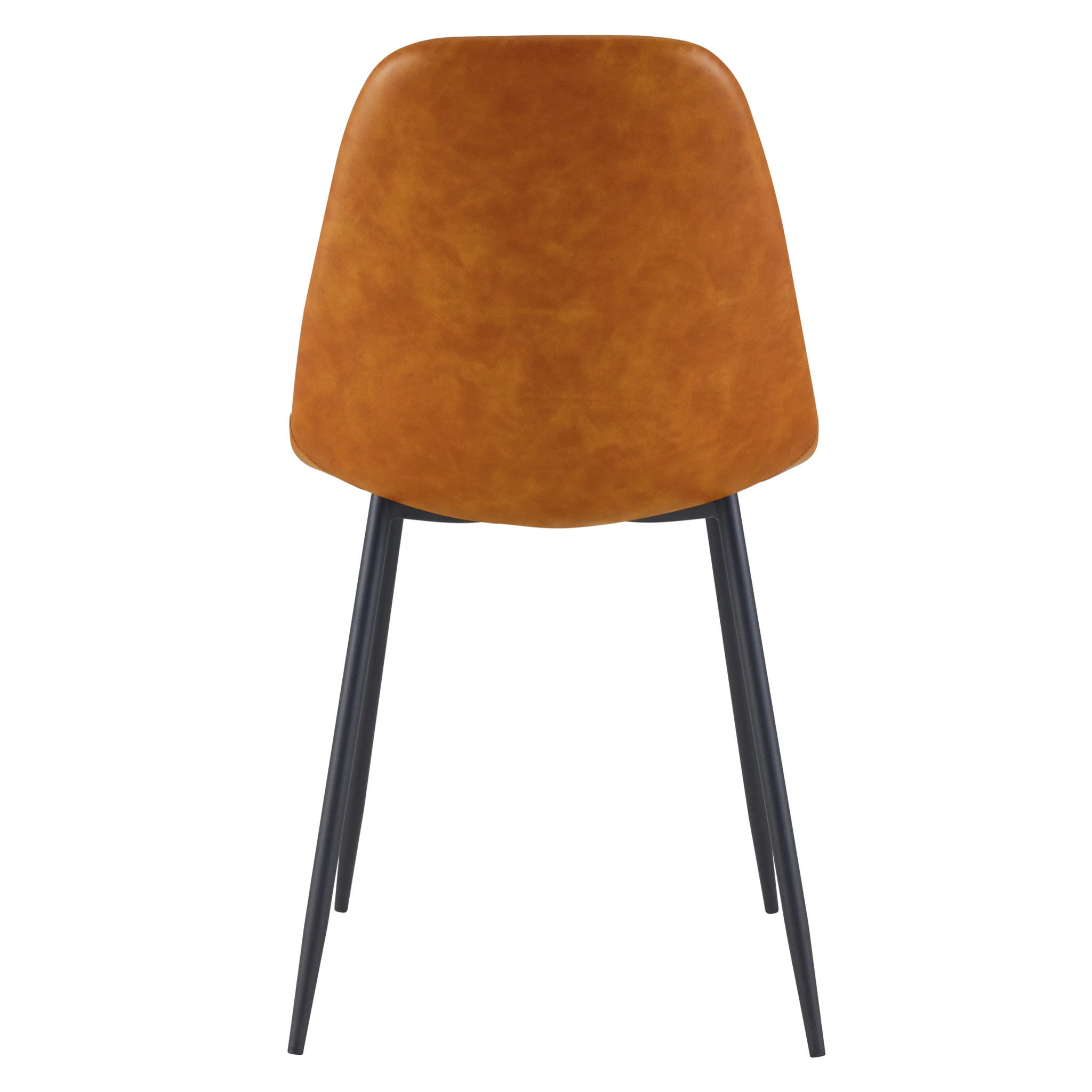 Lot de 2 chaises en cuir synthétique camel - Henrik