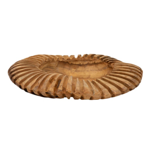 S/TASCHE GERIS IN TEAK RICICLATO CM Ø 35X7 (PEZZI UNICI - NON RIP. IN SERIE)