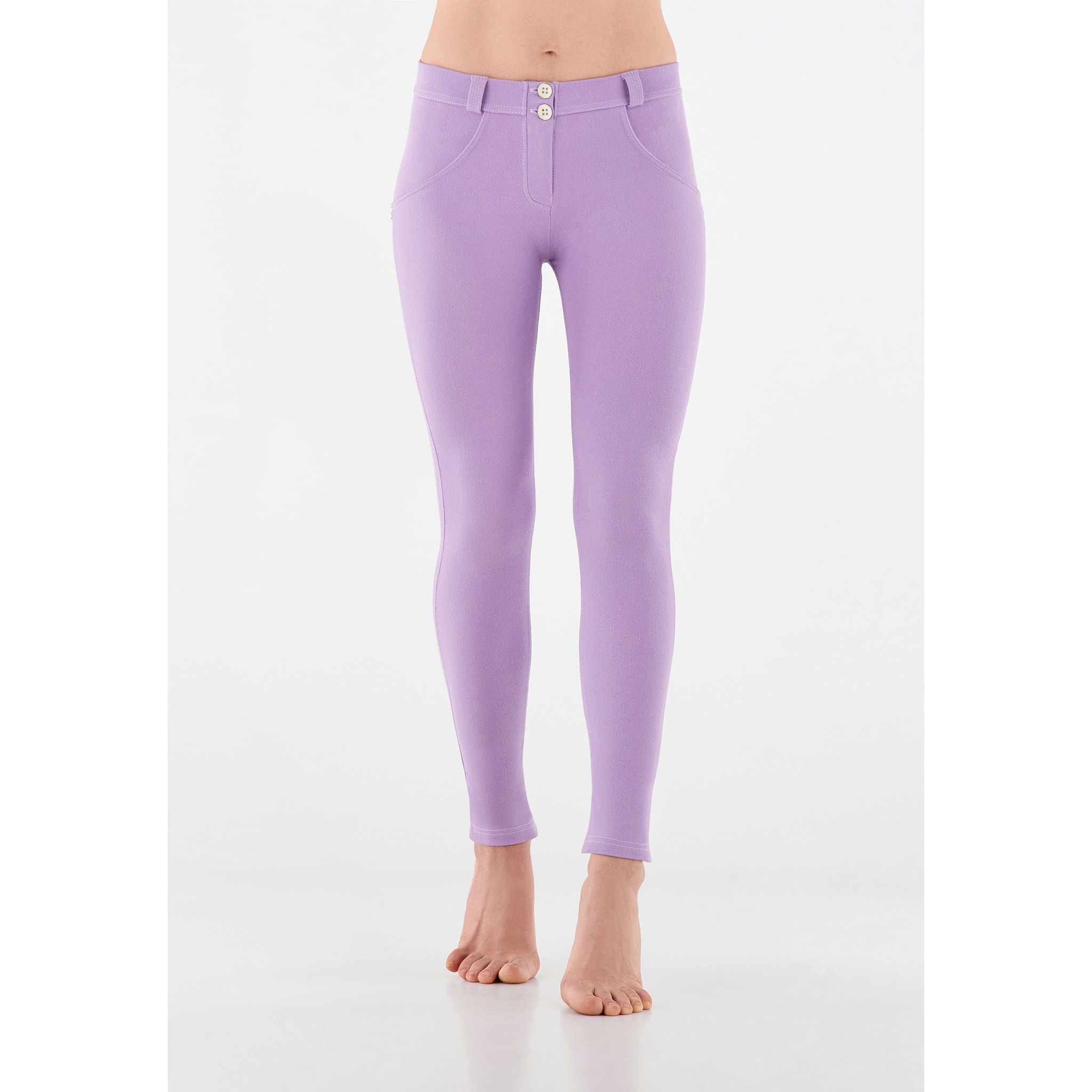 Pantaloni push up WR.UP® skinny in jersey drill ecologico