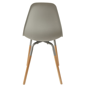 Chaise Scandinave Phenix Gris - Lot de 4