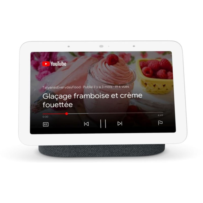 Assistant vocal GOOGLE Nest Hub 2 Charbon