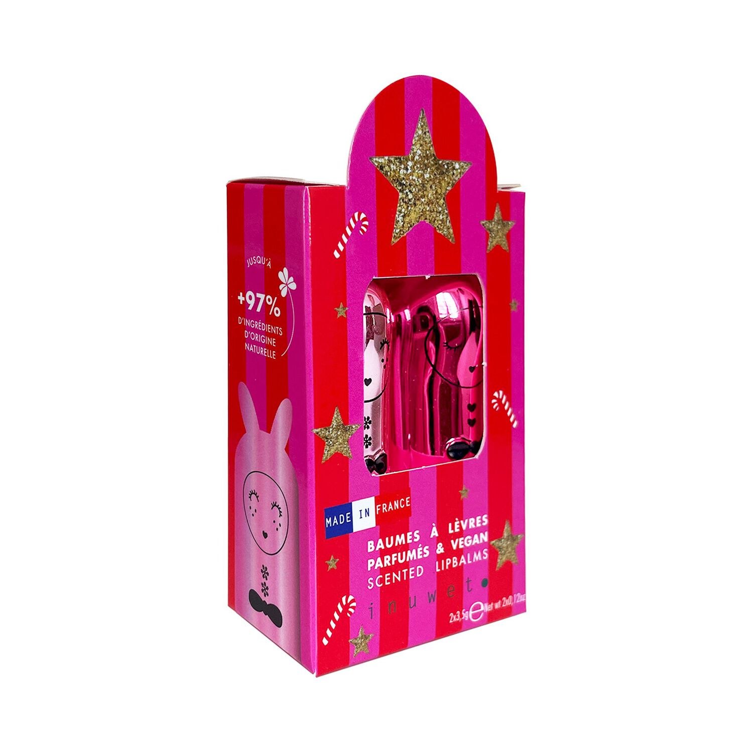 Framboise Pomme d'Amour - Coffret 2 Baumes à Lèvres