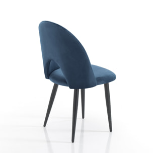 Tomasucci lot de 4 chaises NAIL BLUE Bleu