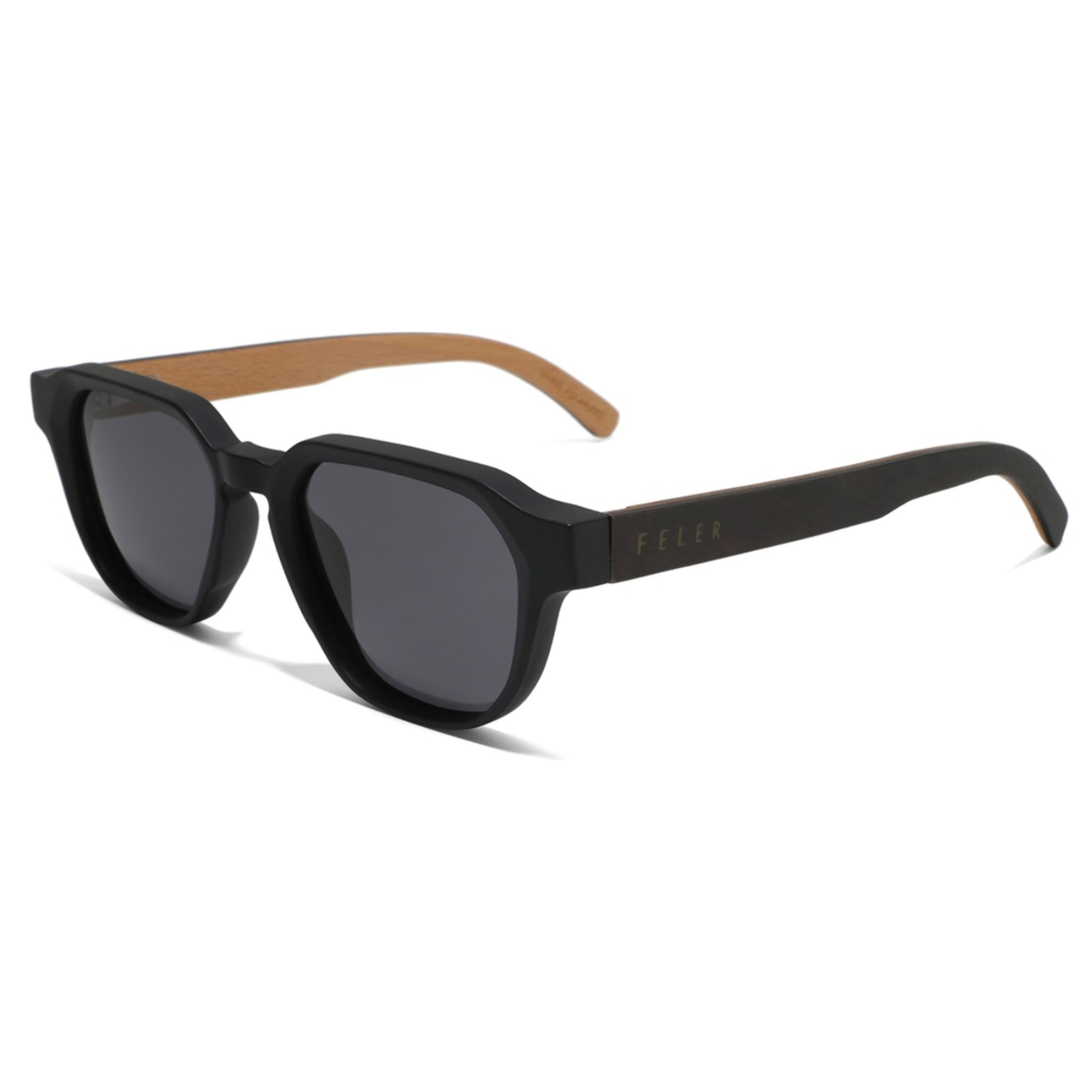 Gafas de Sol Feler 1590-1 Polarizadas de Madera Unisex 49 mm