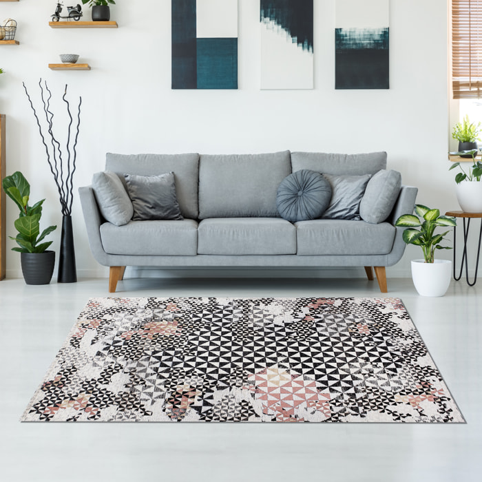 TAPPETO ARREDO DIS.CATULLO COL.PRUGNA 80X150 CM CON ANTISCIVOLO