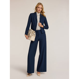 Motivi - Chaqueta blazer corta - Azul