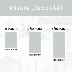 Tovaglia in cotone ajour elegante e raffinata, tessuto morbido e resistente, ideale per tavola quotidiana e occasioni formali, design versatile e curato, facile da lavare e stirare, certificata sicura per uso alimentare