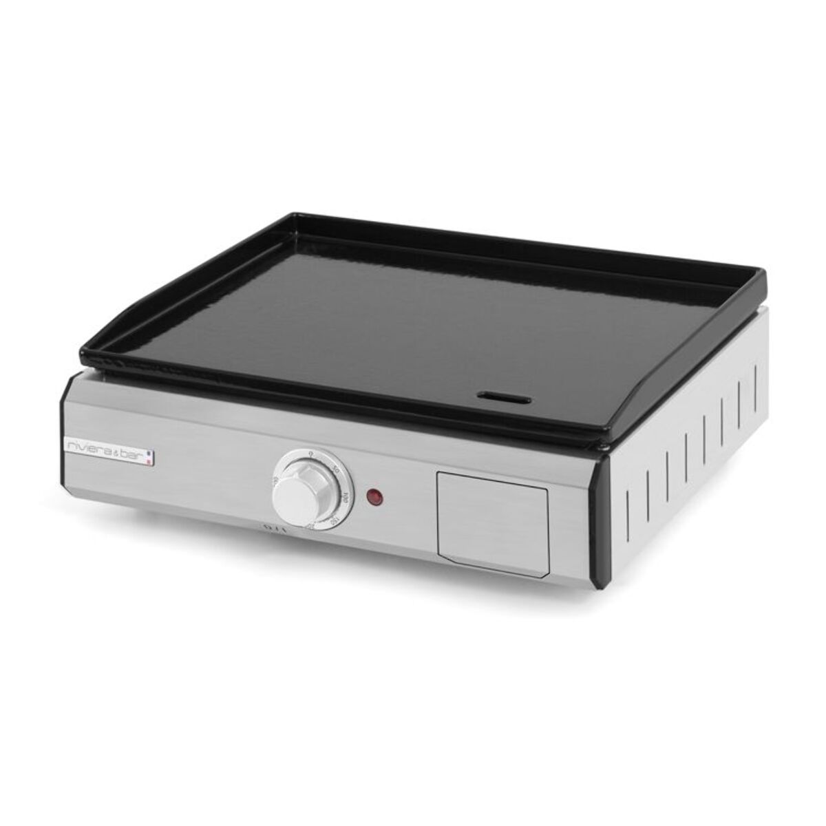 Plancha électrique RIVIERA ET BAR QPL1045 émaillée à poser, 45x35 cm