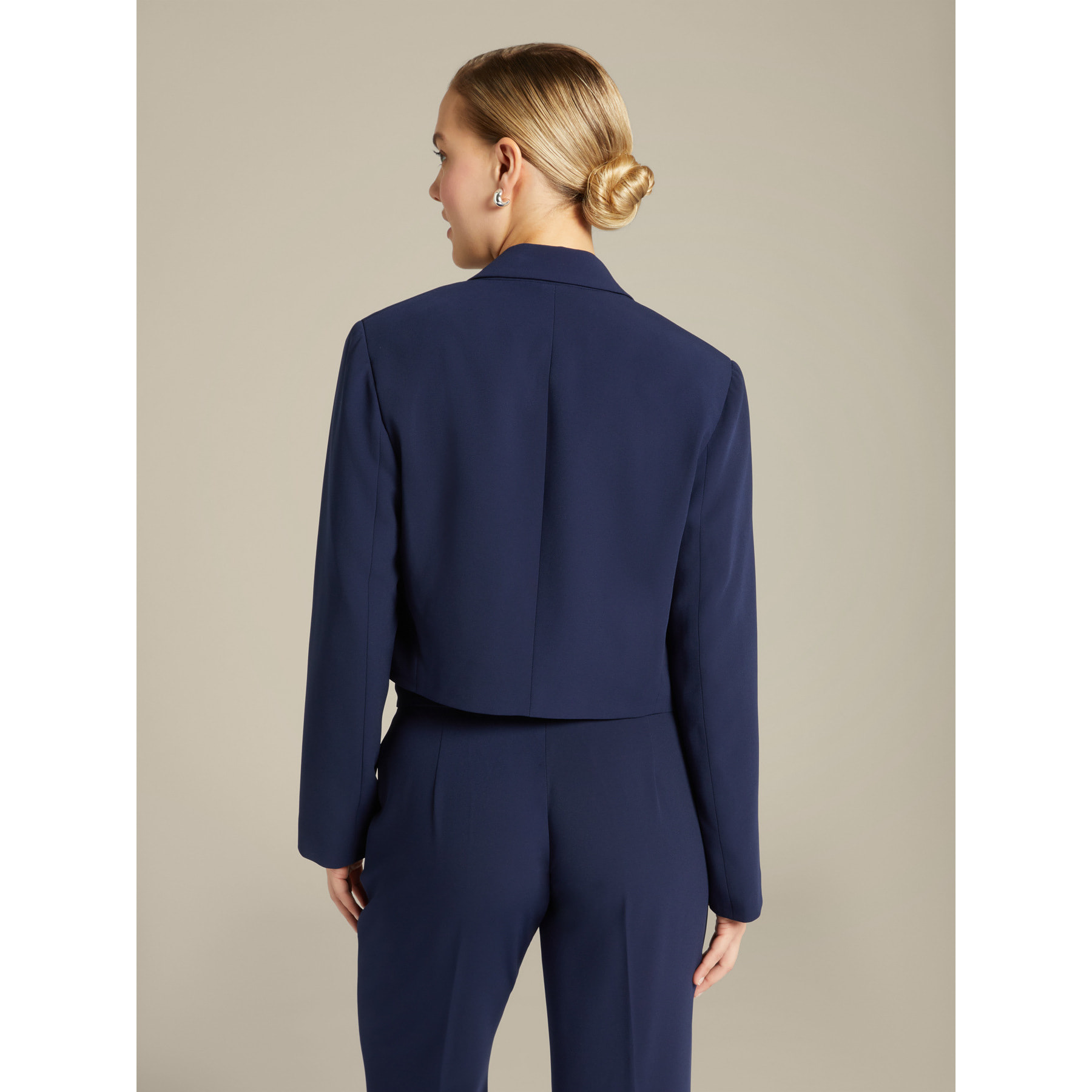 Elena Mirò - Giacca spencer in cady stretch - Blu
