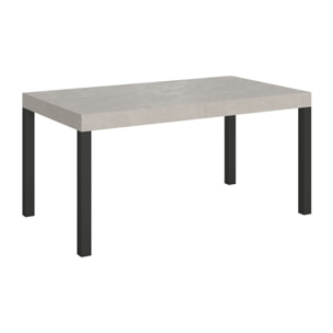 Tavolo allungabile 90x160/420 cm Everyday cashmere gambe antracite