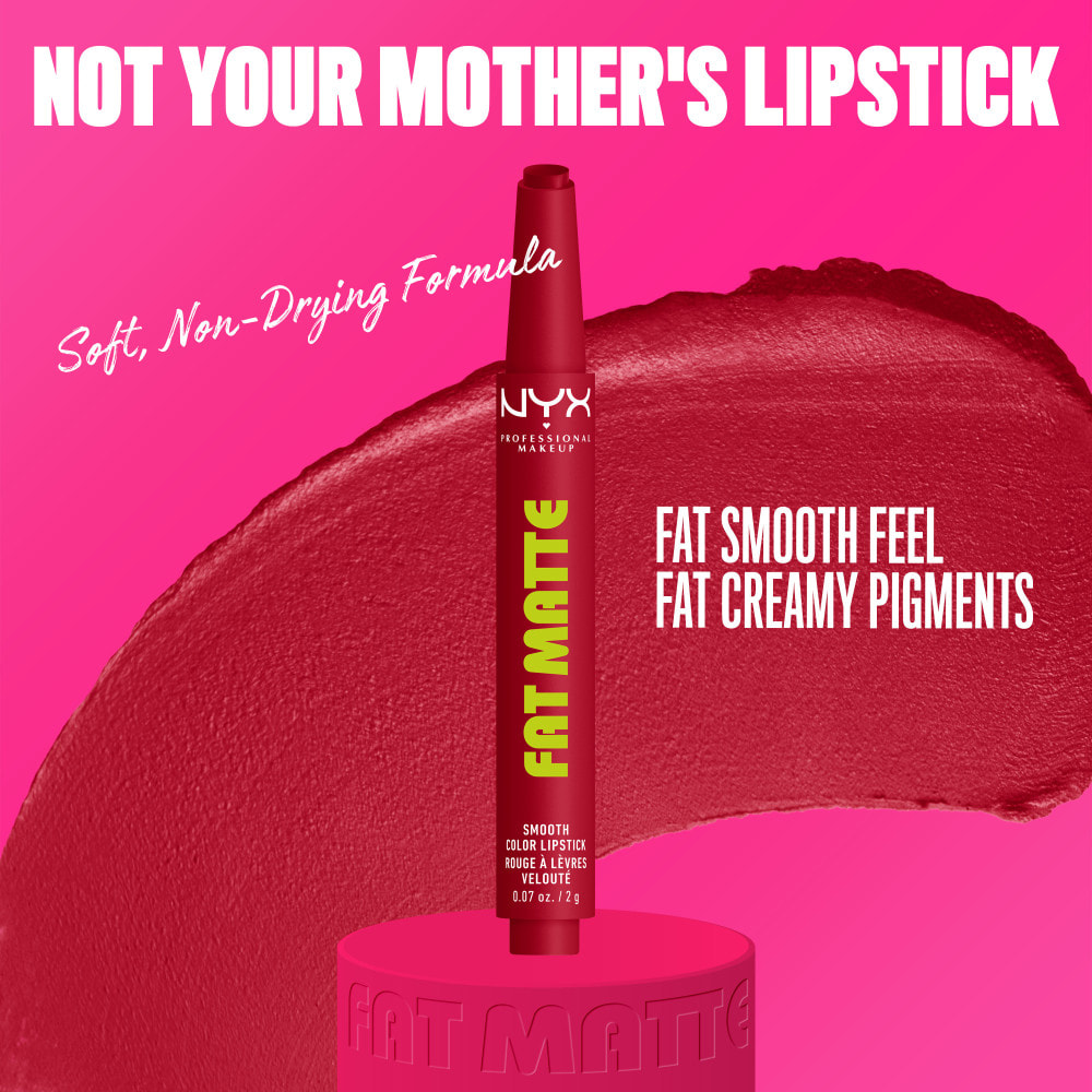 NYX Professional Makeup Fat Matte Rouge à Lèvres Mat Crémeux Scarlet Snuggles