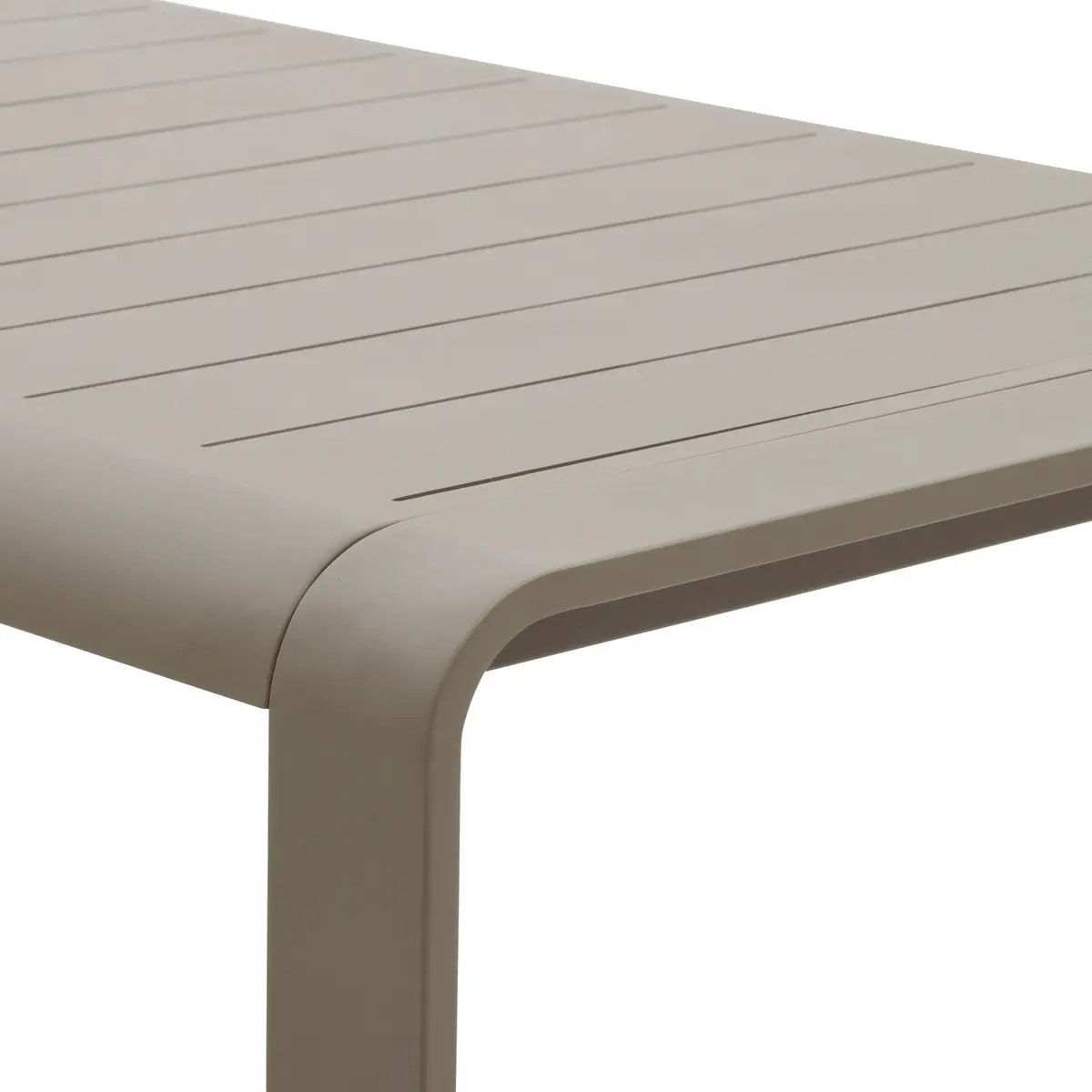 Table de jardin "Domilly" café 10 places en aluminium