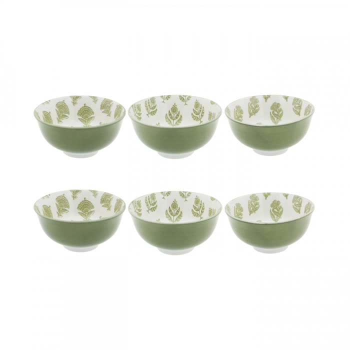 Lot de 6 petits bols, SOLIMAN