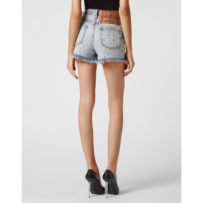 PHILIPP PLEIN Pantalones cortos vaqueros