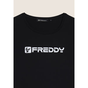 T-shirt basic donna in 100% cotone Freddy