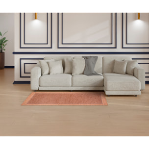 TAPPETO ARREDO ROMA ROSA ANTICO CON FONDO ANTISCIVOLO