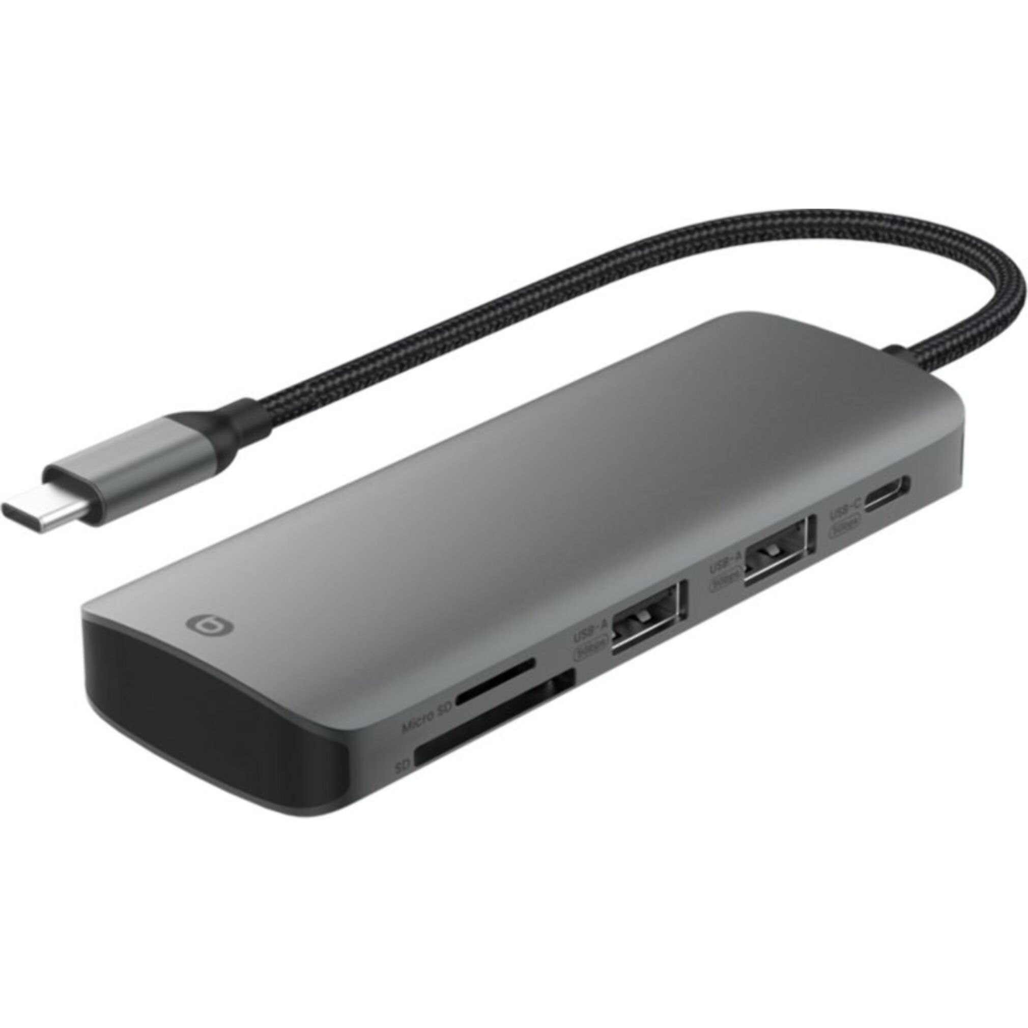 Hub USB C ESSENTIELB 7 en 1 2 USB-A + 3 USB-C + 2 ports SD