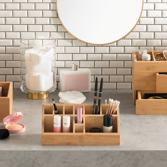 Organiseur 10 compartiments Bambou