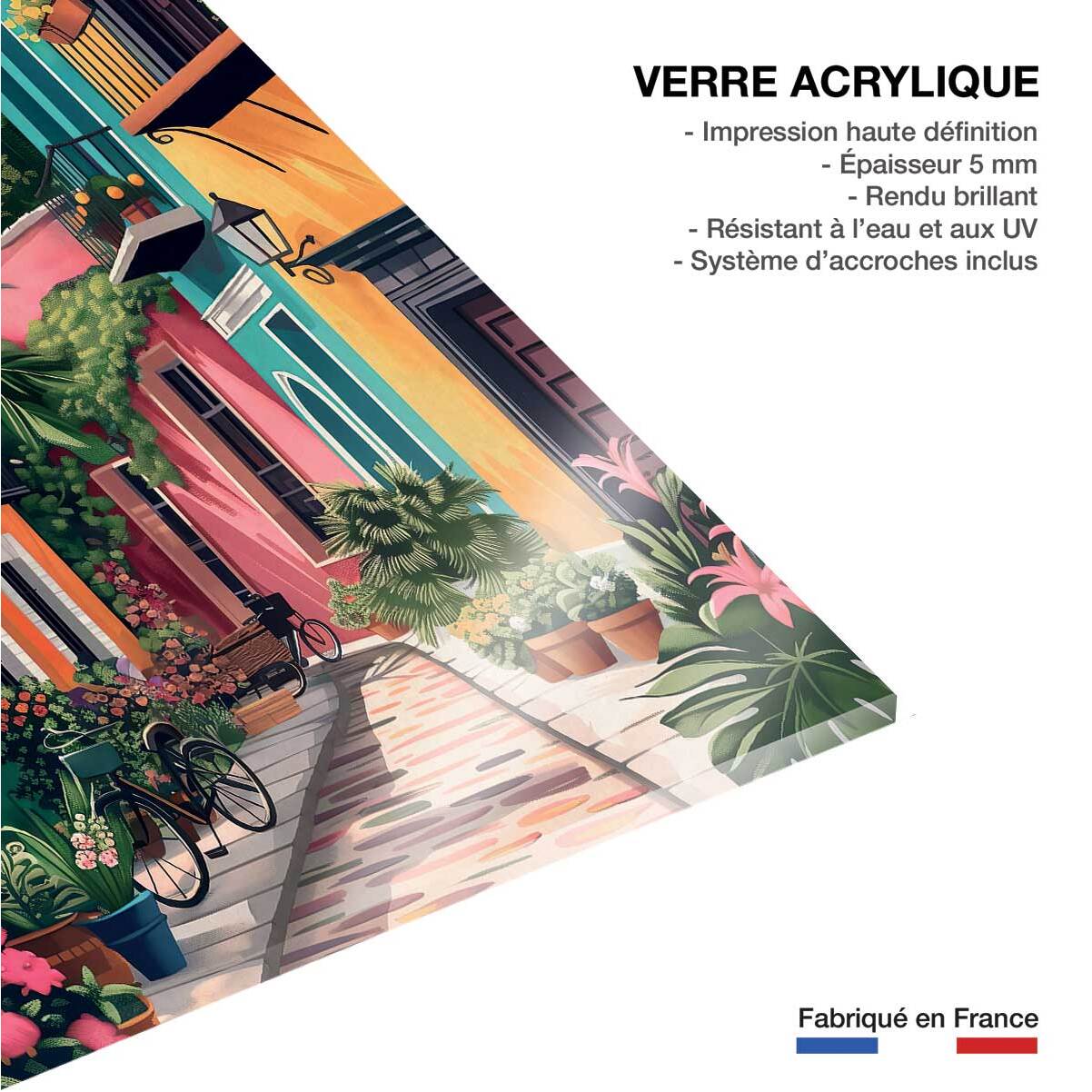 Tableau architecture maisons du sud  Tableau plexiglas