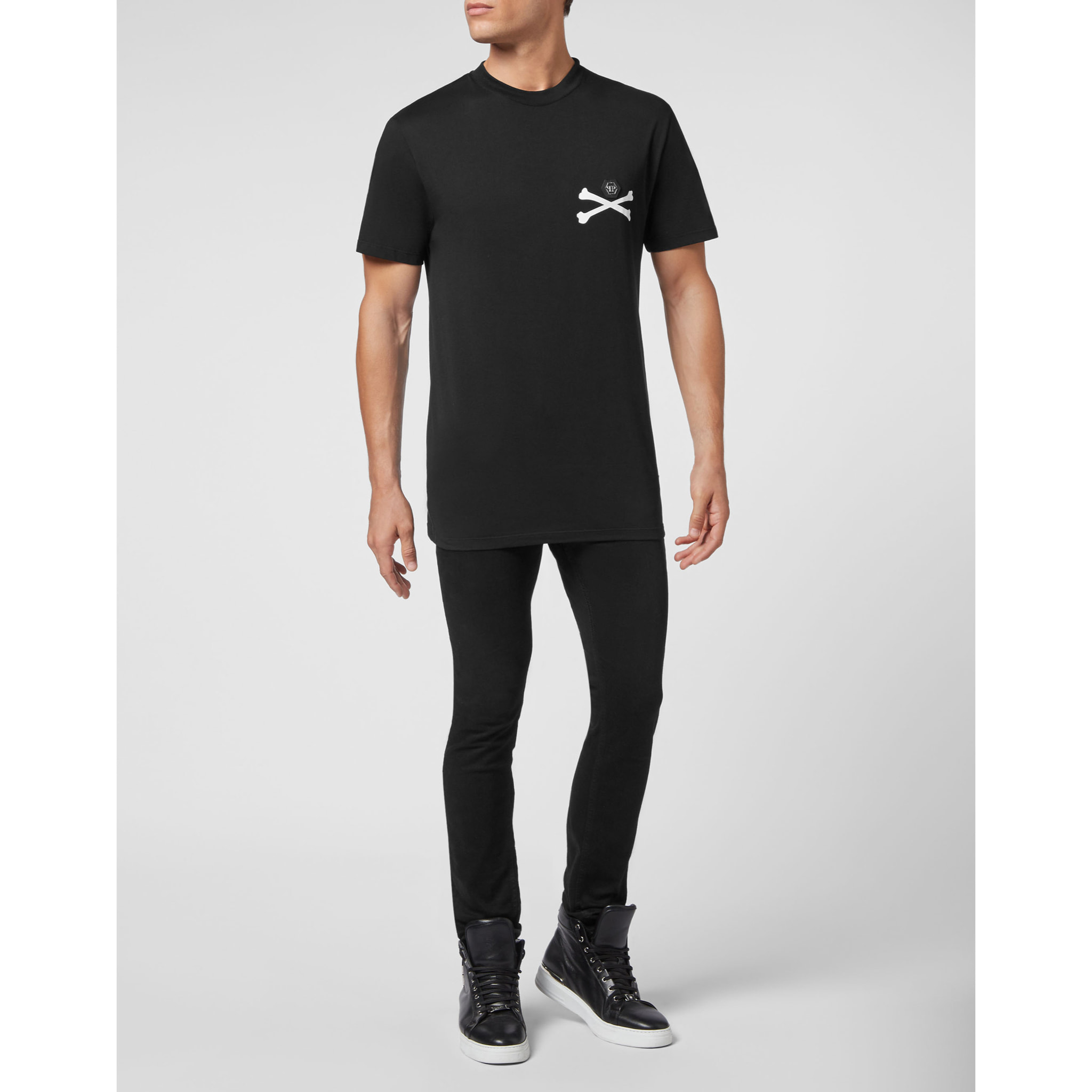 PHILIPP PLEIN Camiseta Cuello Redondo SKELETON