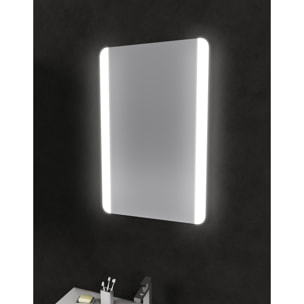 Miroir salle de bain LED auto-éclairant BORDER LINES 70x45