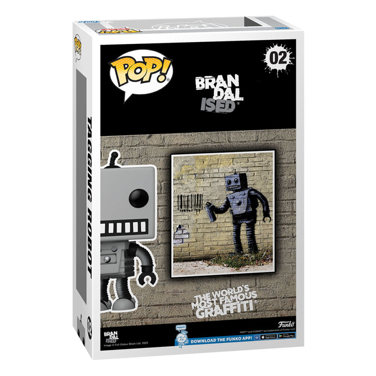 Brandalised Art Cover Pop! Vinile Figura Tagging Robot 9 Cm Funko