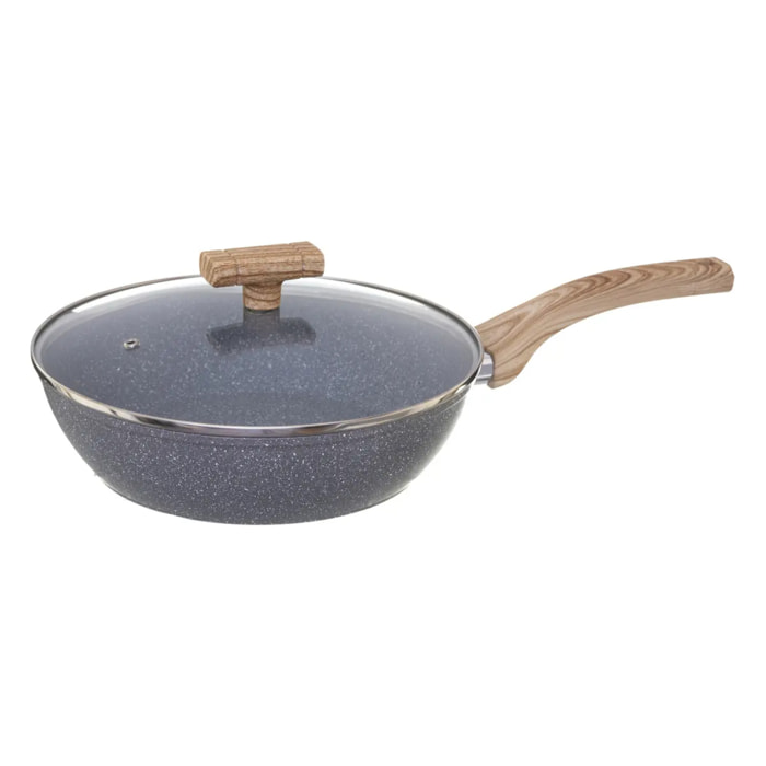 Sauteuse Aluminium forgé 28 cm Nature