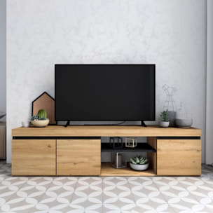 Mueble TV Ebos 160 Roble Nude - Ceniza