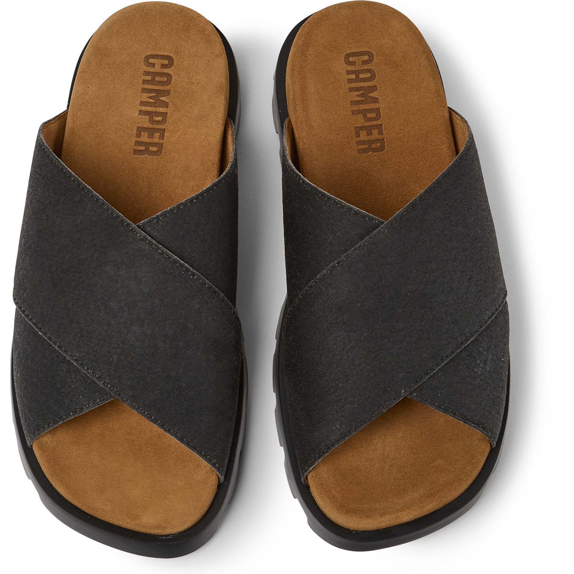 Sandalias - CAMPER Brutus - Gris - Cuero Vegetal