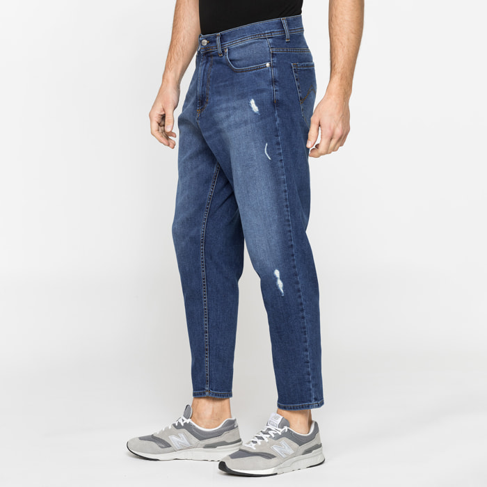 JEANS 5 TASCHE MOD. 739 FIT CARROT IN DENIM STRETCH 12 oz