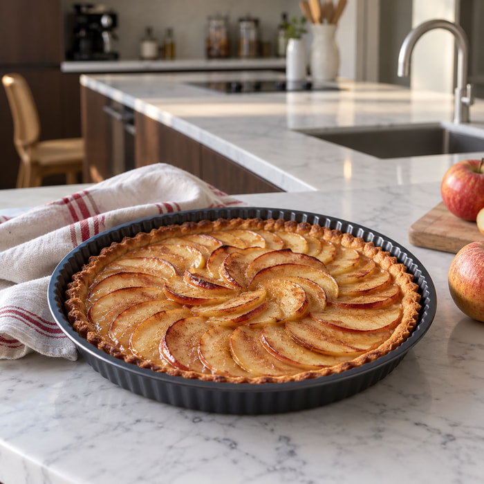 Moule à tarte en acier carbone 28cm AMANDINE