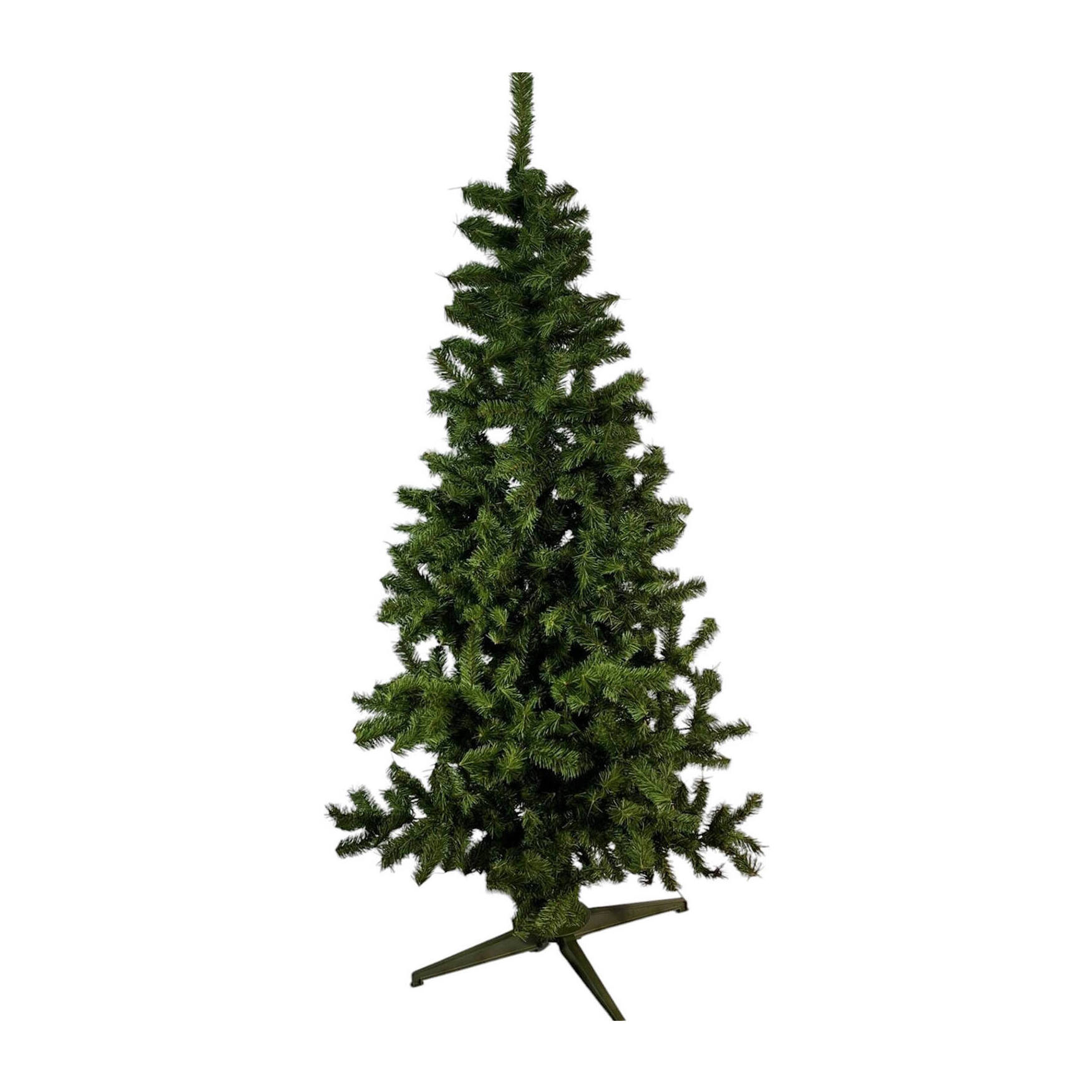 Albero di Natale 180 cm Jingles, Pino artificiale, Albero effetto reale, Alberello natalizio, Made in Italy, 130x130 h180 cm, Verde