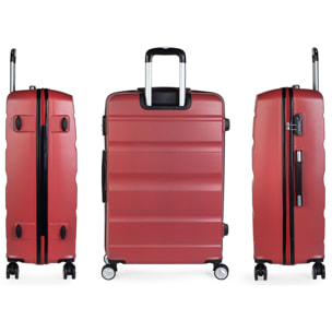 Juego De Maletas Rígidas Abs Itaca Elba Coral