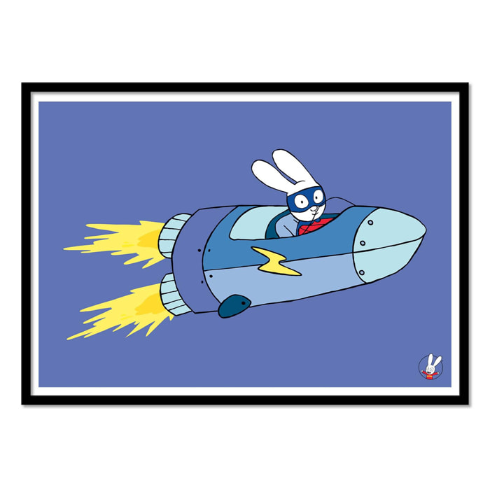 Affiche - Super Rabbit Rocket - Simon Super Rabbit