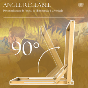 Chevalet de table angle réglable bois de hêtre
