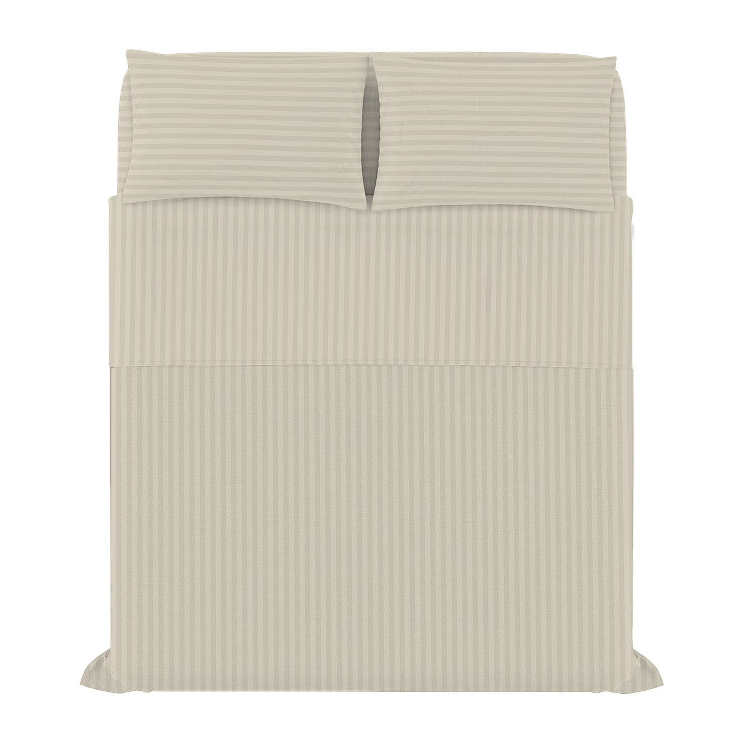 COMPLETO LETTO SATIN STRIPES, RASO DI POLIESTERE - MATRIMONIALE