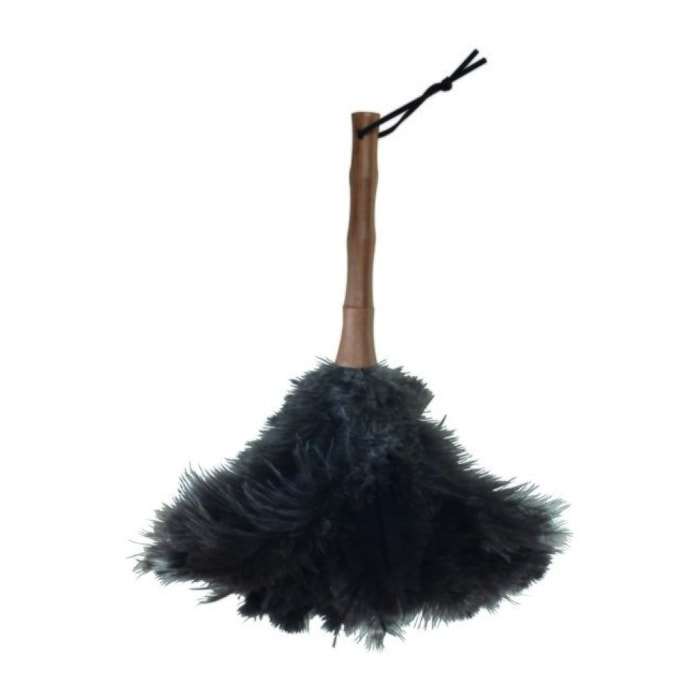 Plumeau plumes d'autruche Manche bambou 56cm MSV