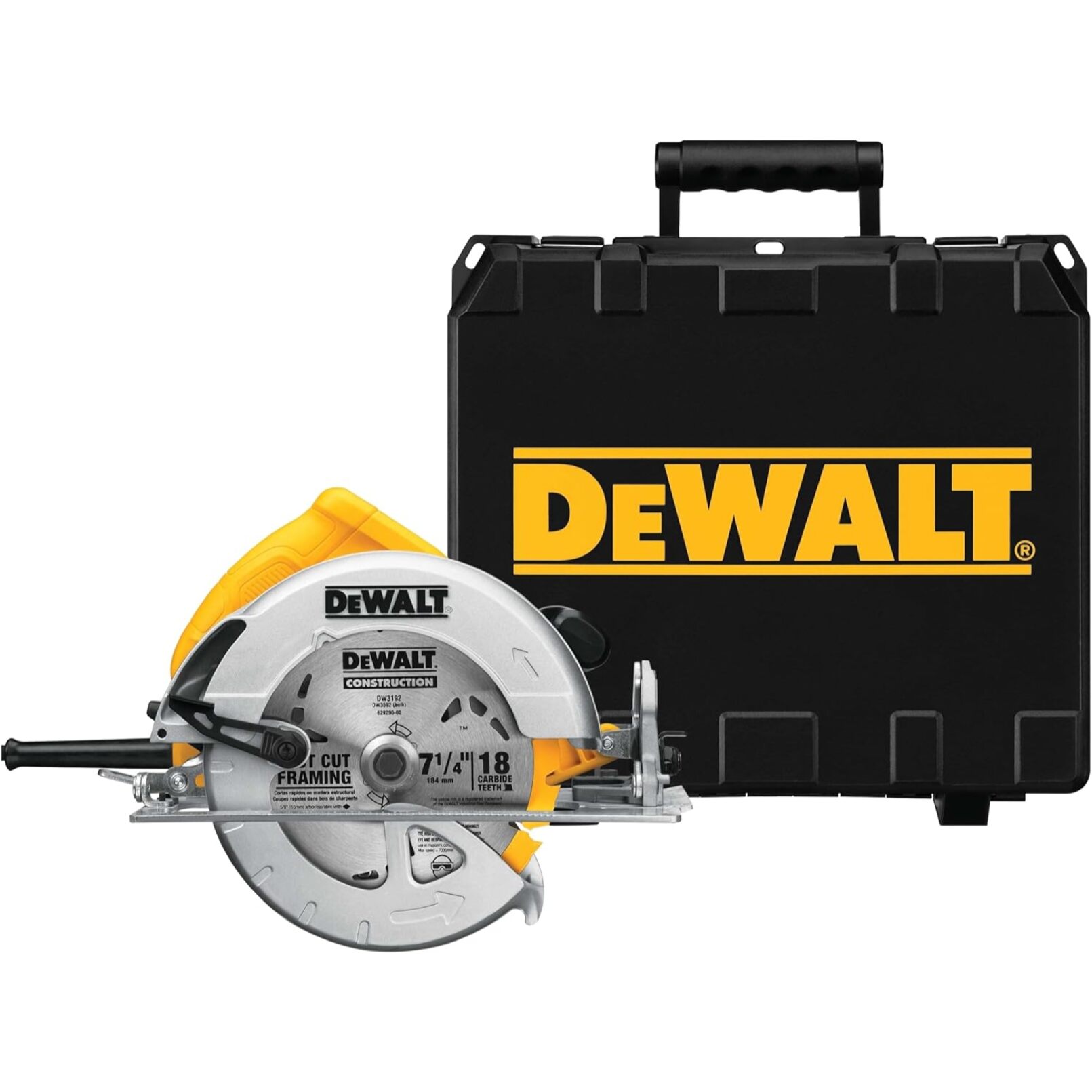 Scie circulaire 1600 W - Ø 190 mm 67 mm - Coffret - DEWALT - DWE575K-QS