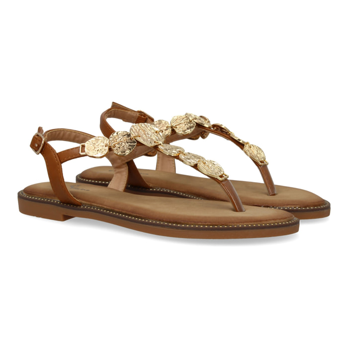 Sandalias planas para mujer comodas elegantes con detalles brillantes