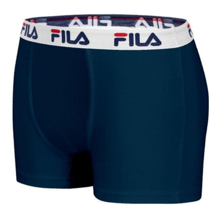 Set 4 calzoncillos bóxer fila en colores blanco y azul marino para hombre