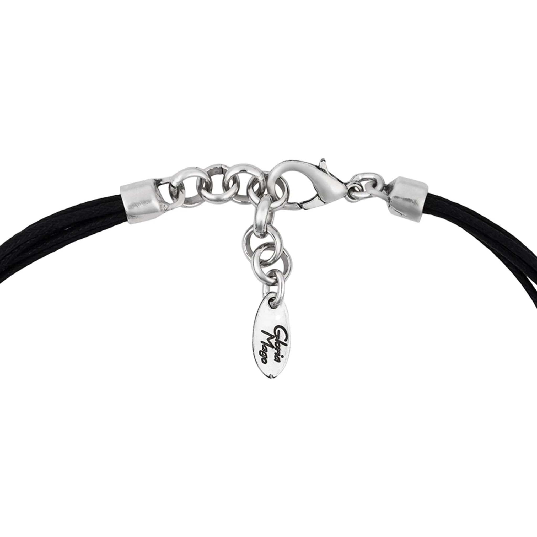 Collar Candado en plata chapado y cadena singular eslabón rectangular. "Gloria Mago"