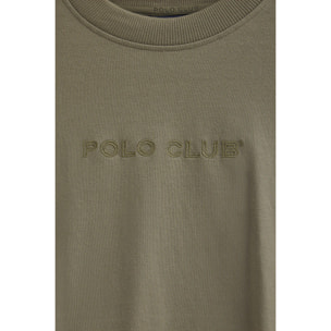 Maglietta Caliope verde militare con logo ricamato Polo Club
