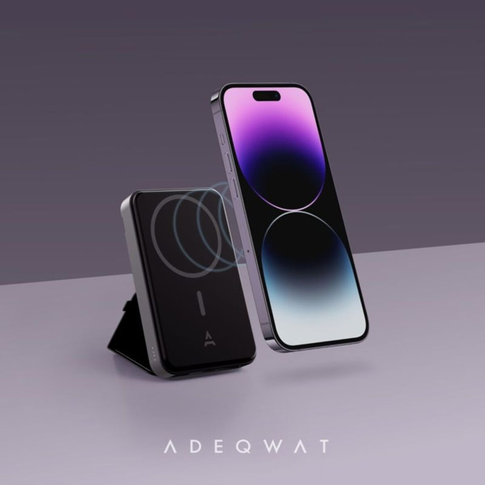 Batterie externe ADEQWAT 10000 mAh Magsafe Noir